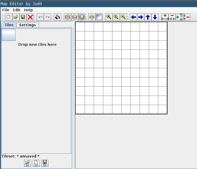 Screenshot of the map editor